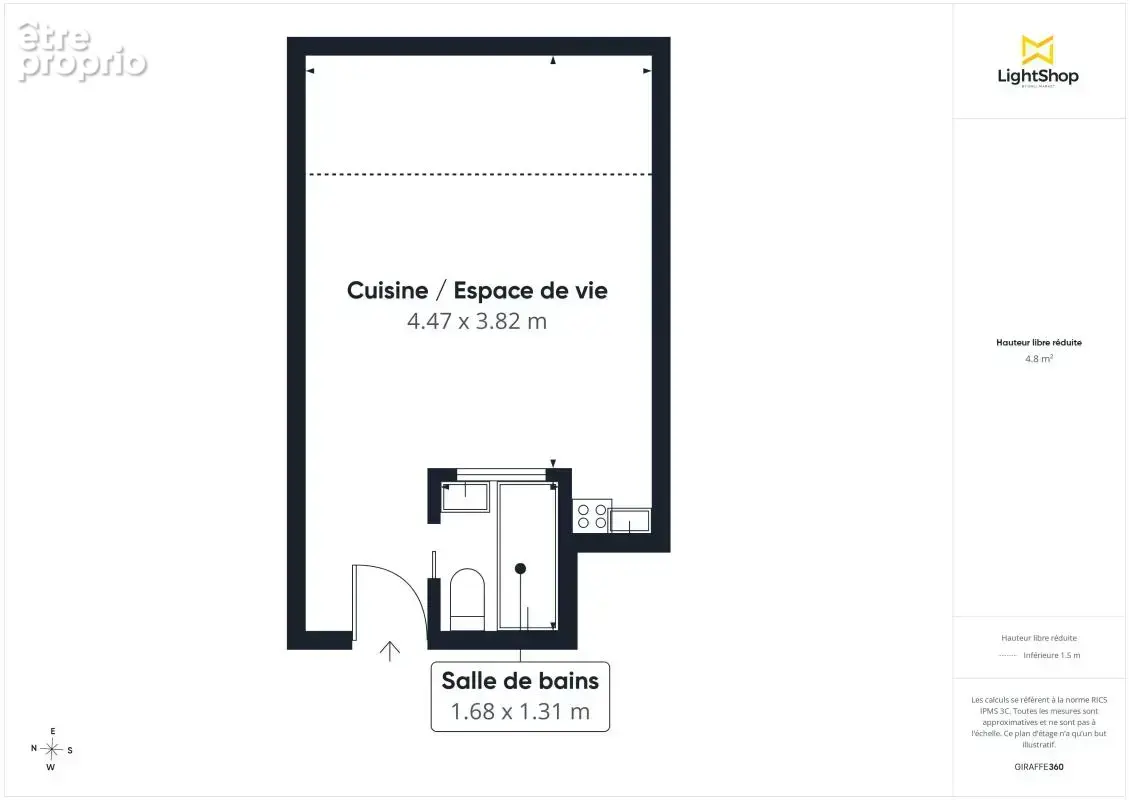 Idéal pied-à-terre ou investissement : Studio 21 m² - Rue Pasquier, Paris 8ème - photo 3