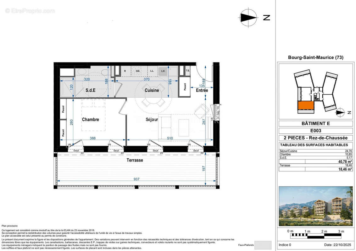Appartement à BOURG-SAINT-MAURICE