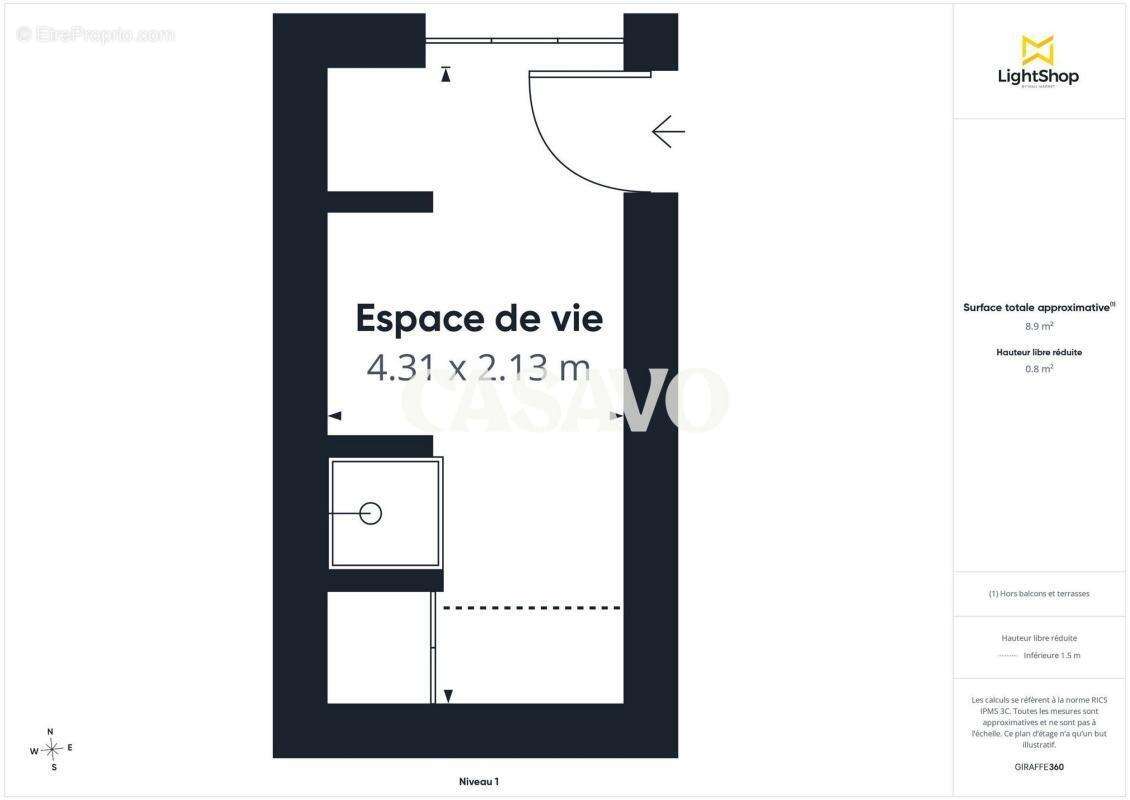 Appartement à PARIS-14E