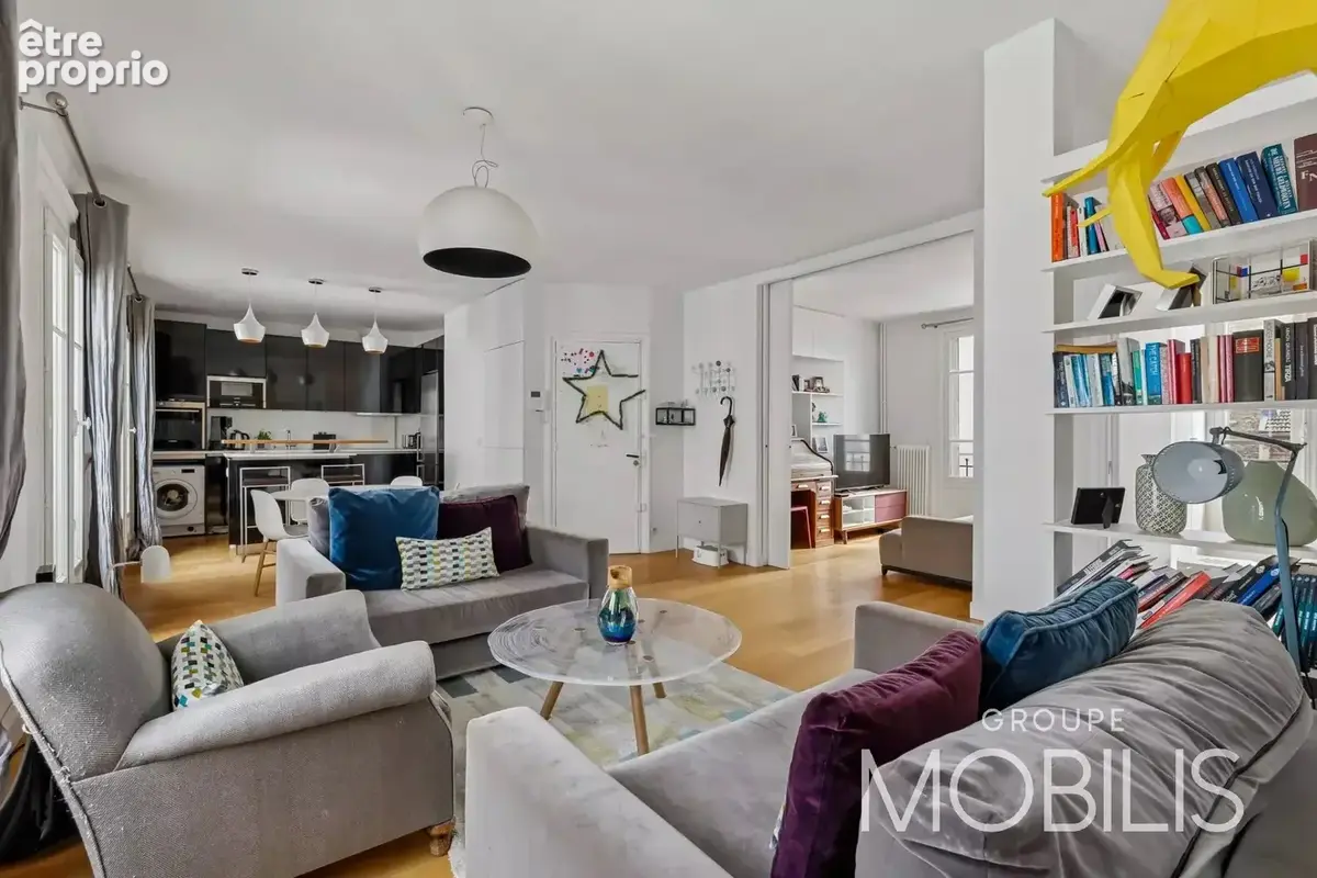 PARIS 15 - SAINT-CHARLES - CONVENTION - Appartement traversant de 74,06m2 - 3 chambres - Traversant - Balcon - 5e étage - ascens - photo 2