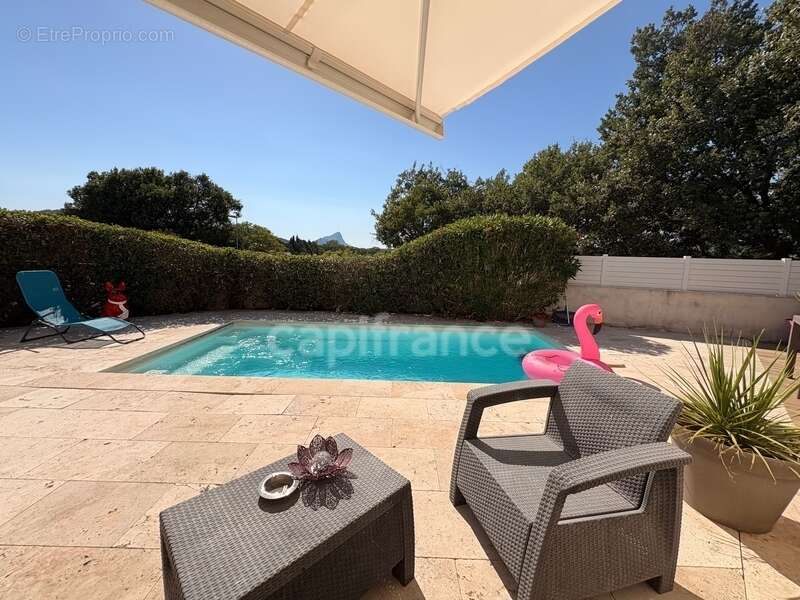 Maison individuelle à vendre 3 chambres, piscine, terrasse, garage, vue exceptionnelle, SAINTE CROIX DE QUINTILLARGUES (34) - photo 9