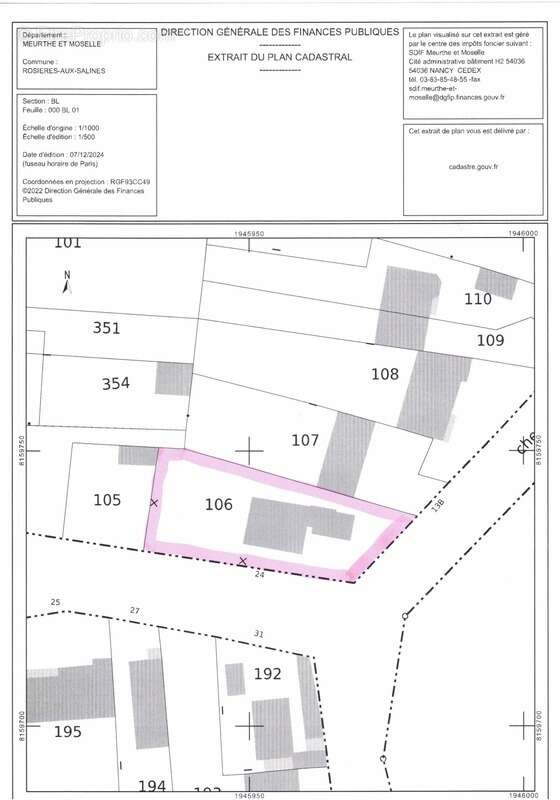 Maison à ROSIERES-AUX-SALINES