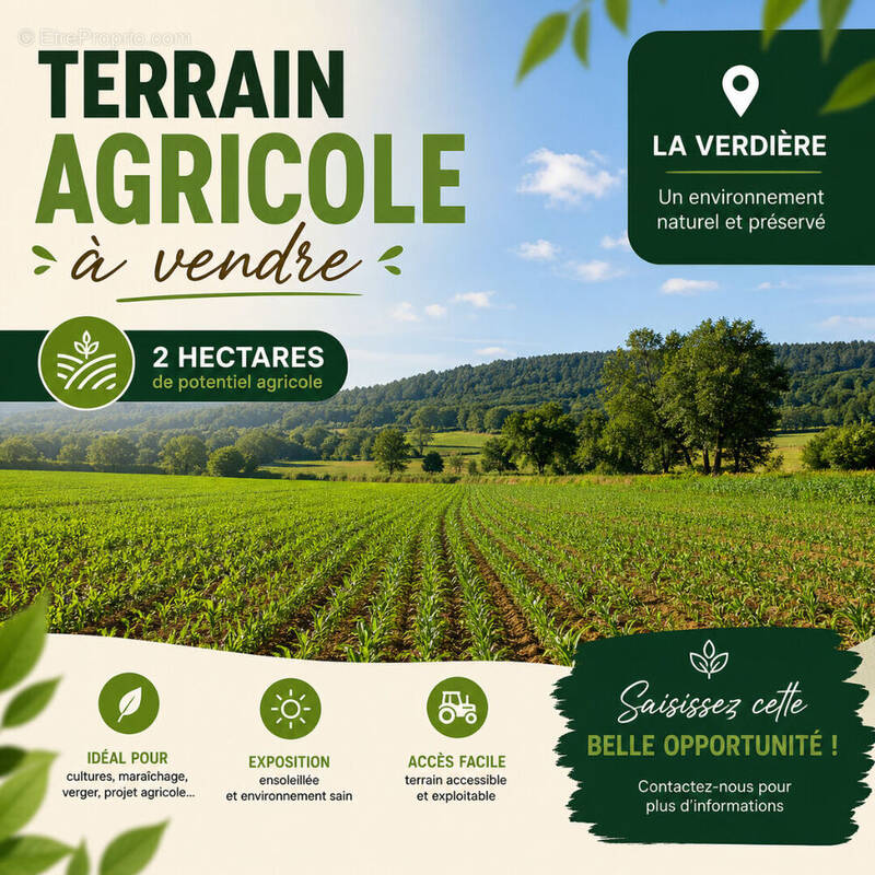 Terrain à LA VERDIERE