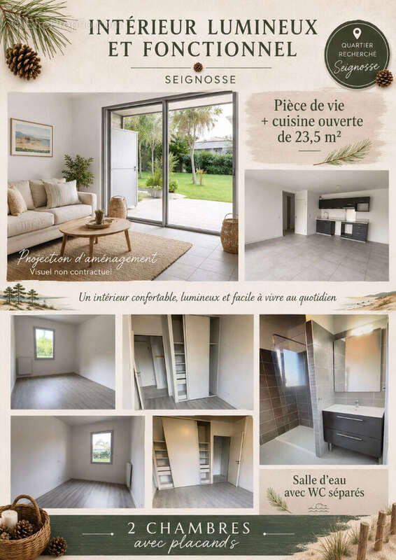 T3 rez-de-jardin, lumière & confort au coeur de seignosse bourg - photo 4