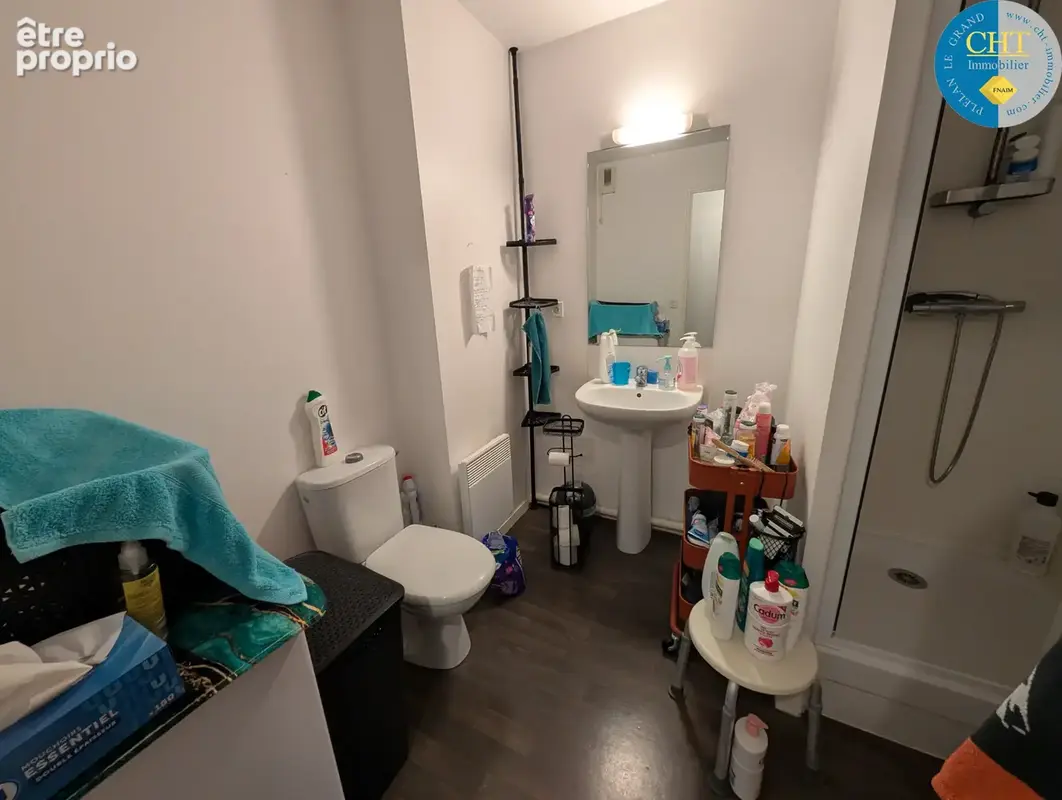 Appartement t2 vendu loué avec ascenseur & balcon   centre-ville de guer (56380) avec cht immobilier - photo 10
