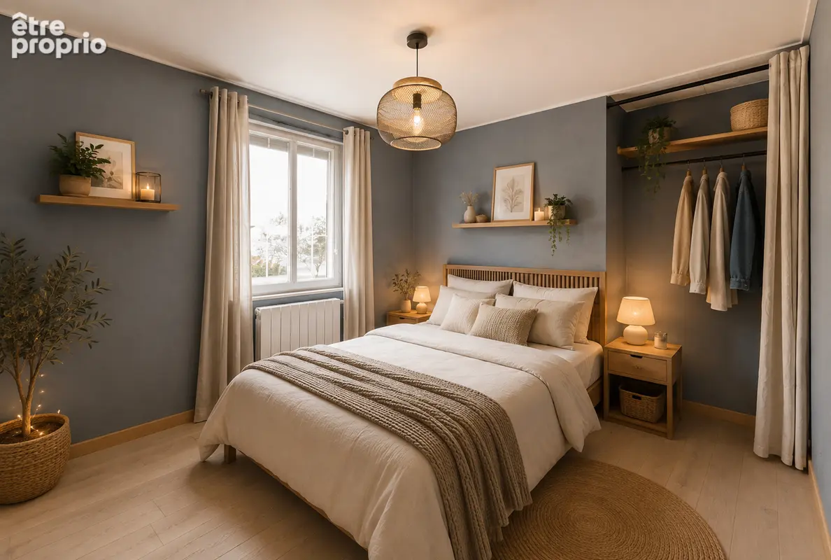 Plain pied - 2 chambres - bureau - jardin - photo 6