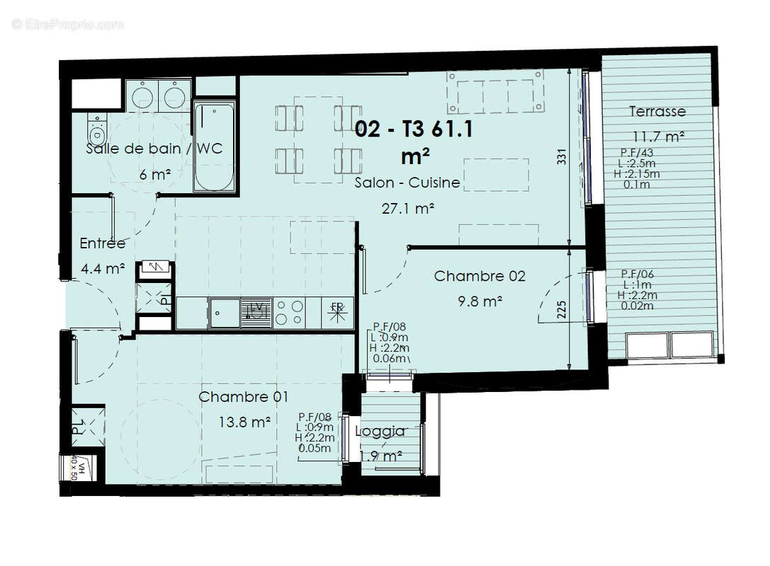 Appartement à TOULOUSE