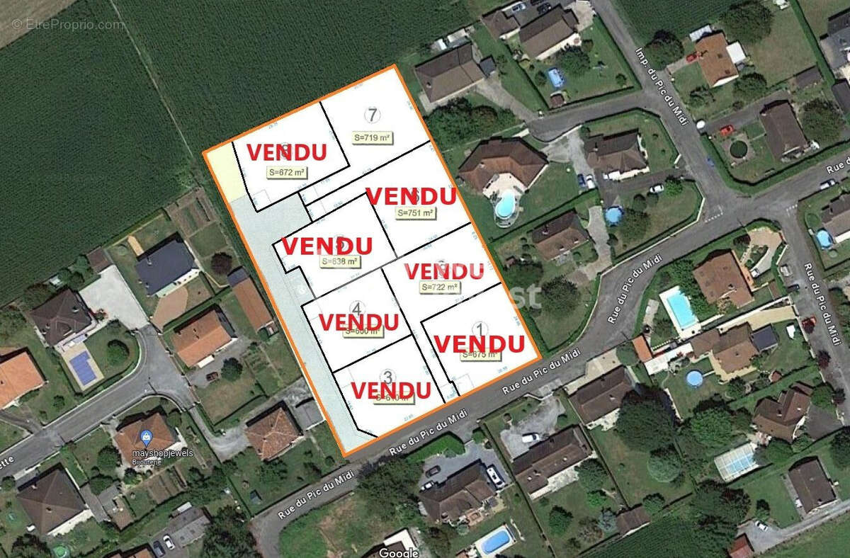 Terrain à BOEIL-BEZING