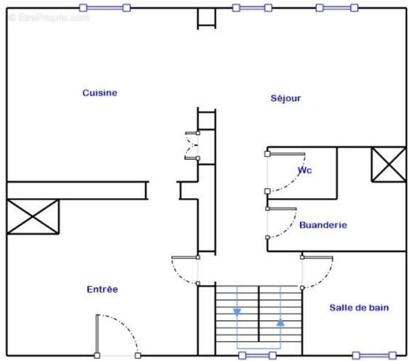 Authenticité et espace : grande maison mitoyenne en pierre avec 5 chambres à vendre à CHINDRIEUX avec garage et terrain proche d - photo 24