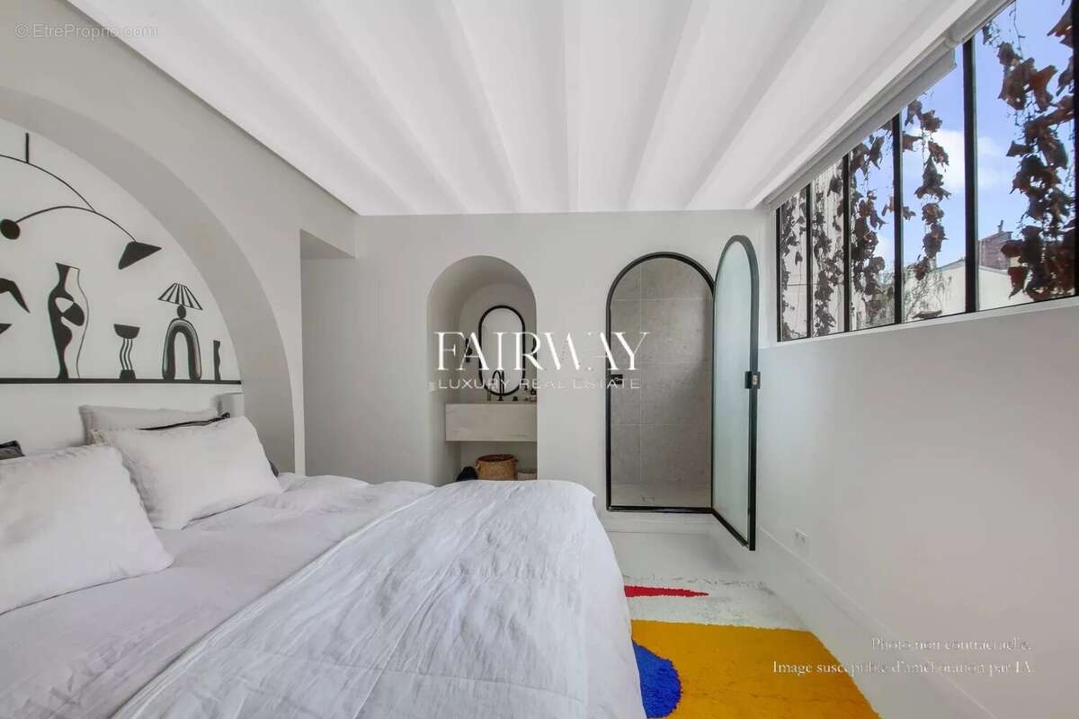 Atelier d’artiste de prestige de 6 pièces et 150m² habitables dans une allée privée du quartier Saint-Ferdinand, 17ème arrondiss - photo 11