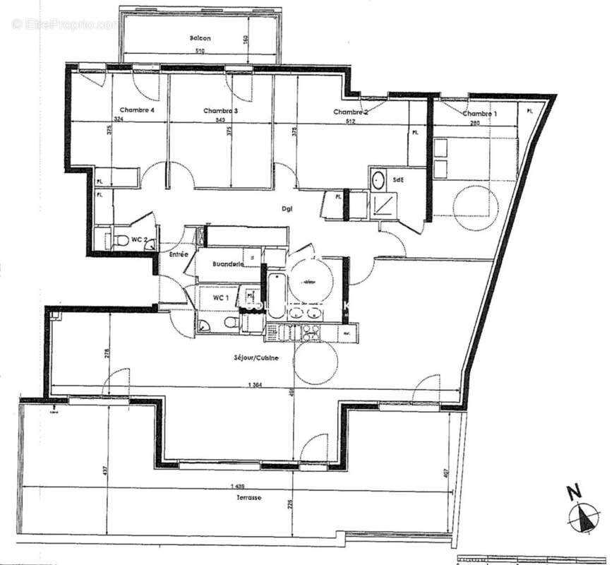 A vendre T4 attique avec vue Mont-Blanc à Annemasse Centre 74100 - photo 10