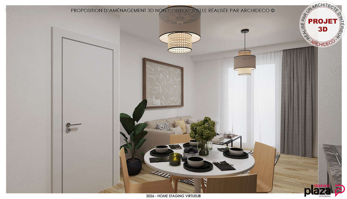 Appartement Ville La Grand - 2 pièces - 37.38 m² - photo 6