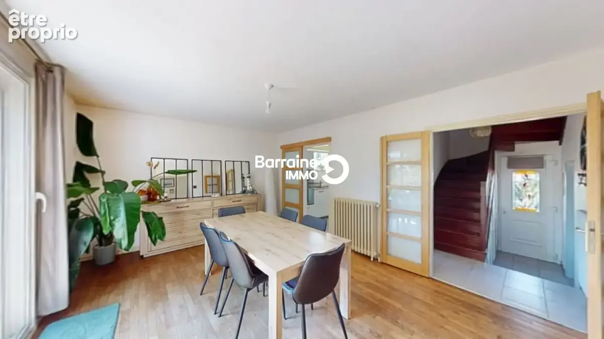 A vendre exclusivite brest lambezellec maison t6 de 110m²  habitables ( 138 utiles) 4 chambres jardin garage - photo 2