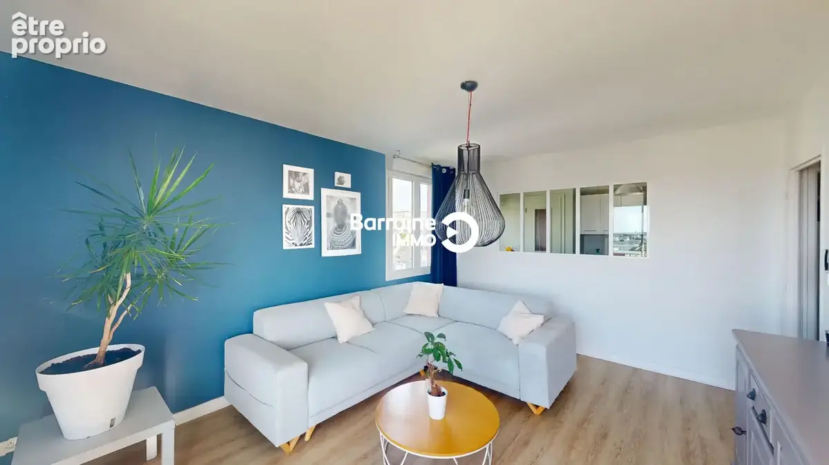 A Vendre Brest Kerichen Appartement T3 60m² 2 Chambres Ascenseur Stationnement Balcon Vue Dégagée - photo 4