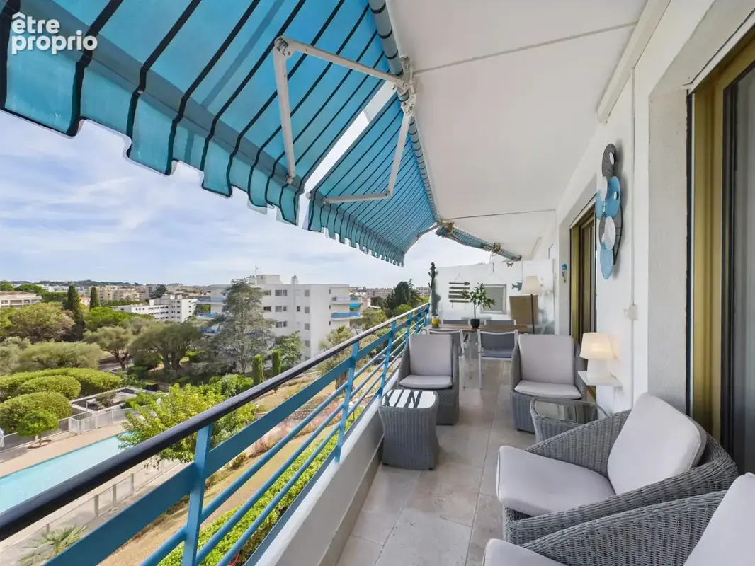 Juan-les-pins – 3 pièces traversant – parc & piscine – terrasse – garage - photo 2
