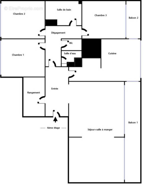 Appartement à PARIS-13E