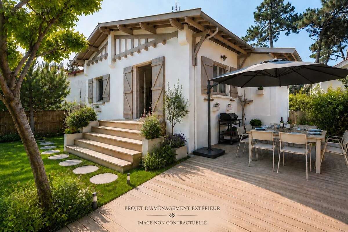 Charmante maison avec quatre chambres et un jardin intime à Arcachon, quartier des Abatilles. - photo 3
