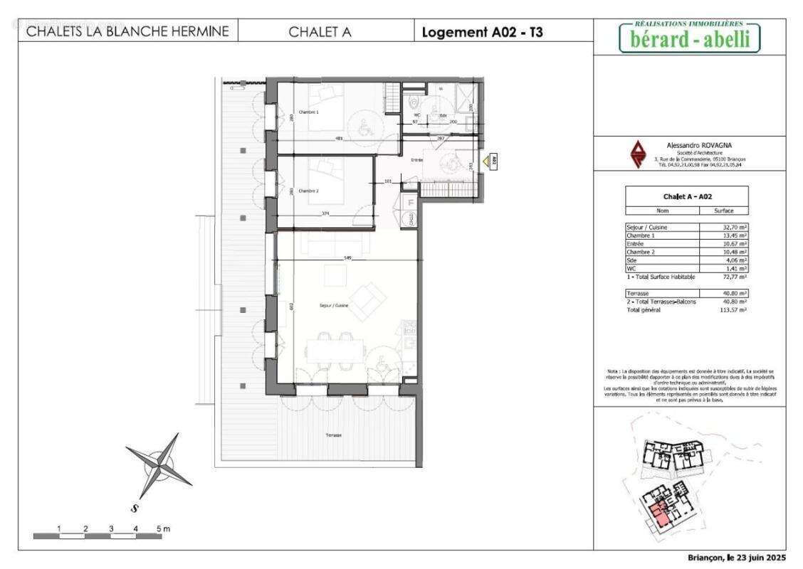 Appartement à SAINT-CHAFFREY