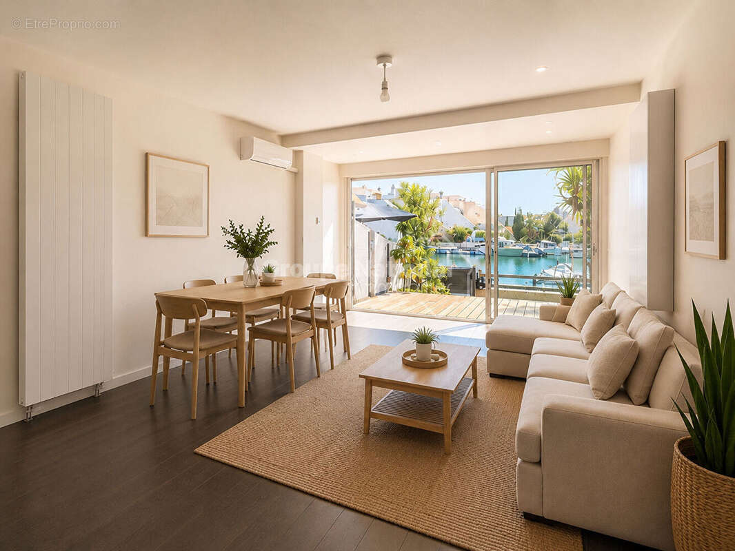 Marina rez-de-chaussée duplex P3 cabine plein Sud 72m² - photo 3