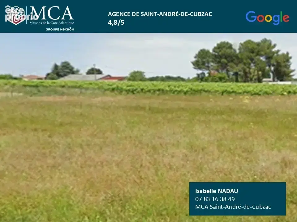 Terrain 1 100 m² à vendre à Cavignac (33620) - photo 2