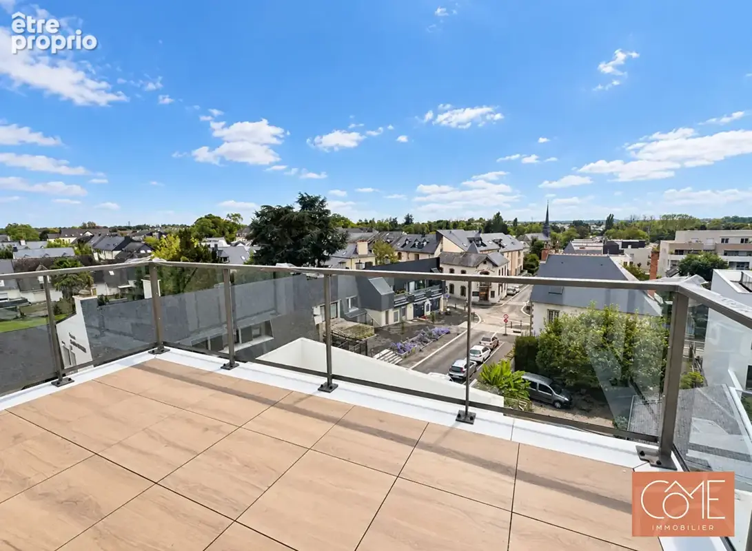 Type 2 47m² dernier etage - balcon 9,7m² - exposition est - vue degagee - parking sous-sol - centre-ville - saint-grégoire 35760 - photo 1