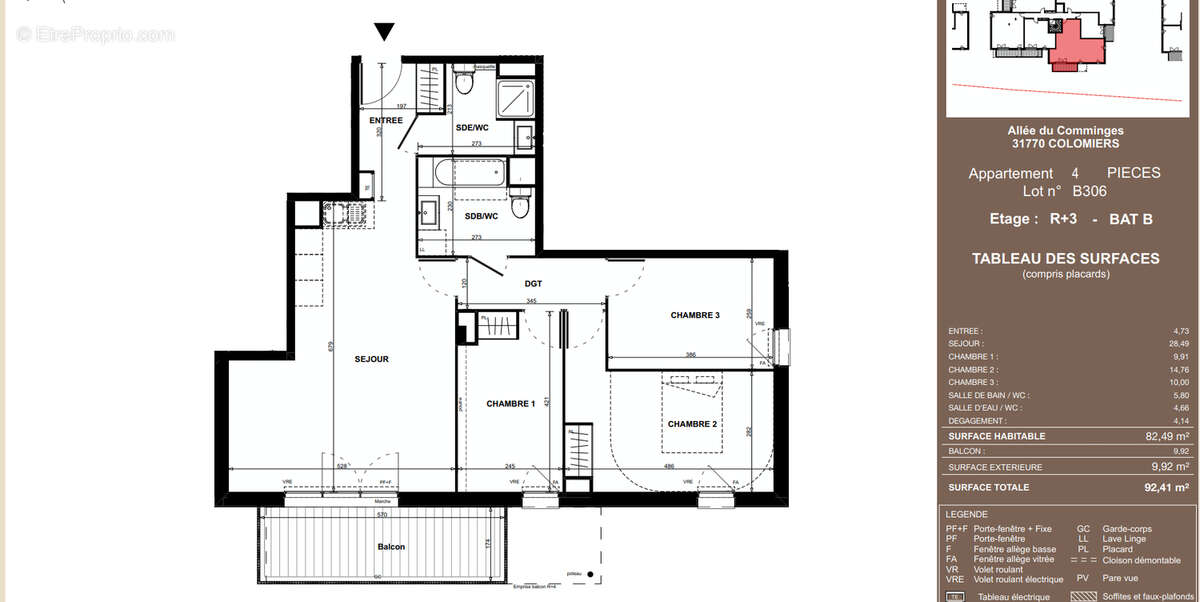 Appartement à COLOMIERS