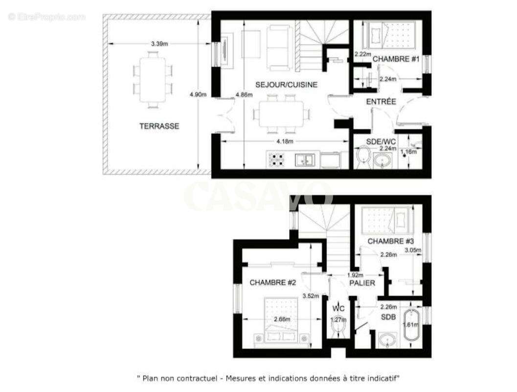 Vente Maison 4 pièces de 50m² - 13480 Cabriès - photo 12