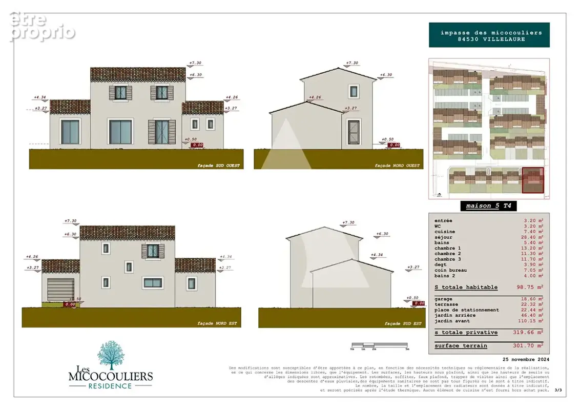 Prox Pertuis  Maison T3 98,75m2 avec terrasse, jardin et garage - photo 2