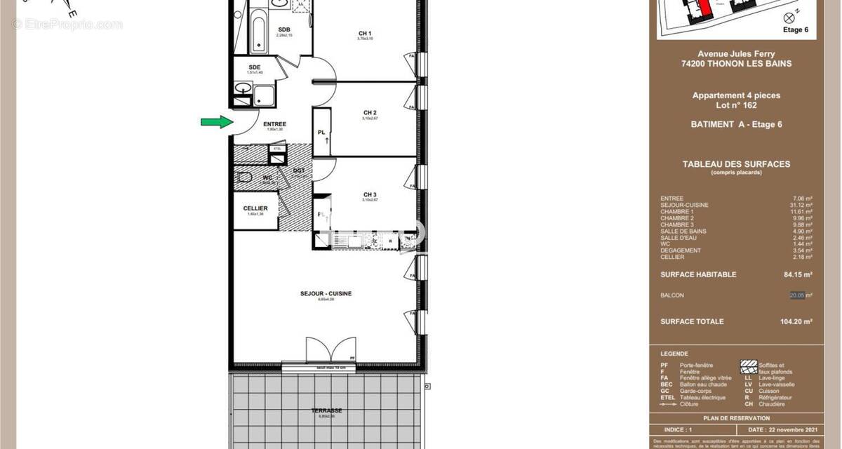 Appartement à THONON-LES-BAINS