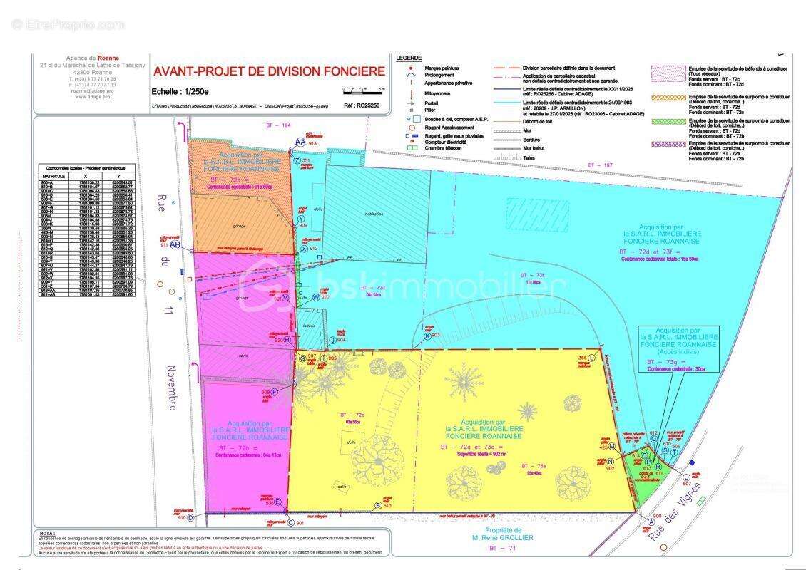 Terrain à COMMELLE-VERNAY
