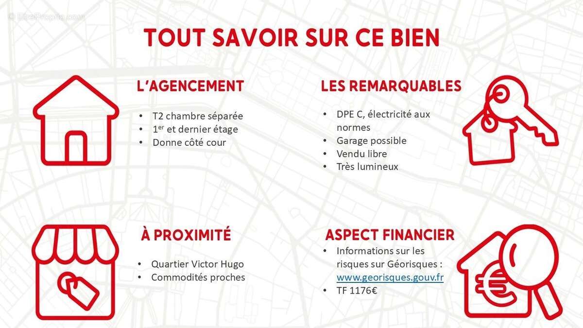Dijon Centre , Victor Hugo, T2 entièrement rénové à vendre au 1er étage - photo 2