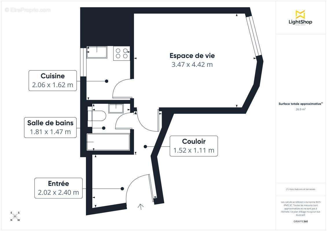 Appartement à PARIS-8E