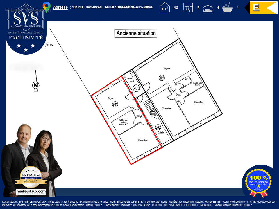 Appartement à SAINTE-MARIE-AUX-MINES