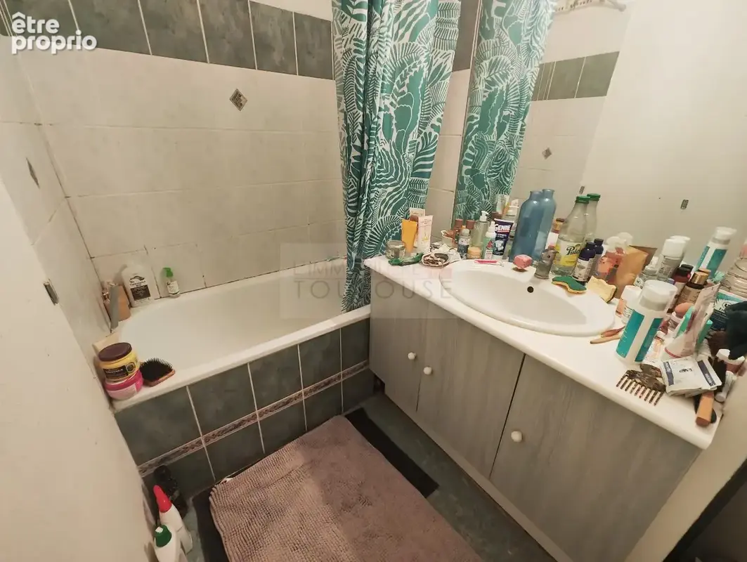 Toulouse 31400  appartement duplex t1 bis vendu loué  parking, cellier, piscine - photo 5