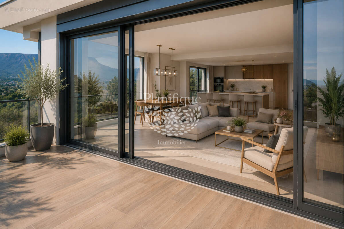 Appartement T3 attique 82 m2 avec grande terrasse à Collonges-sous-Salève - photo 8