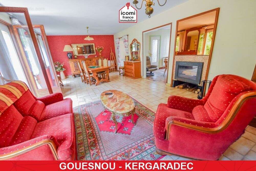 Finistere - gouesnou (29850) - a vendre - maison individuelle t7 154m² - 4 chambres - nombreuses possibilites sr terrain de 900m - photo 4