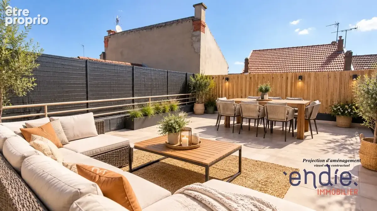 VICHY T3 55 m² avec grande terrasse privative, balcon, parking intérieur et cave - photo 3