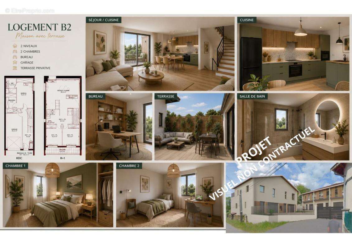 MAISON DE 108 m² – VOLUME & MODERNITÉ À FRONTONAS Le plus grand lot de la résidence  Jardin & Garage - photo 11