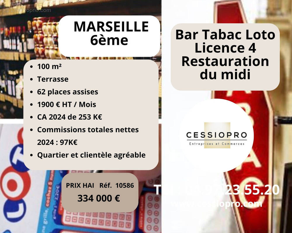 Commerce à MARSEILLE-6E