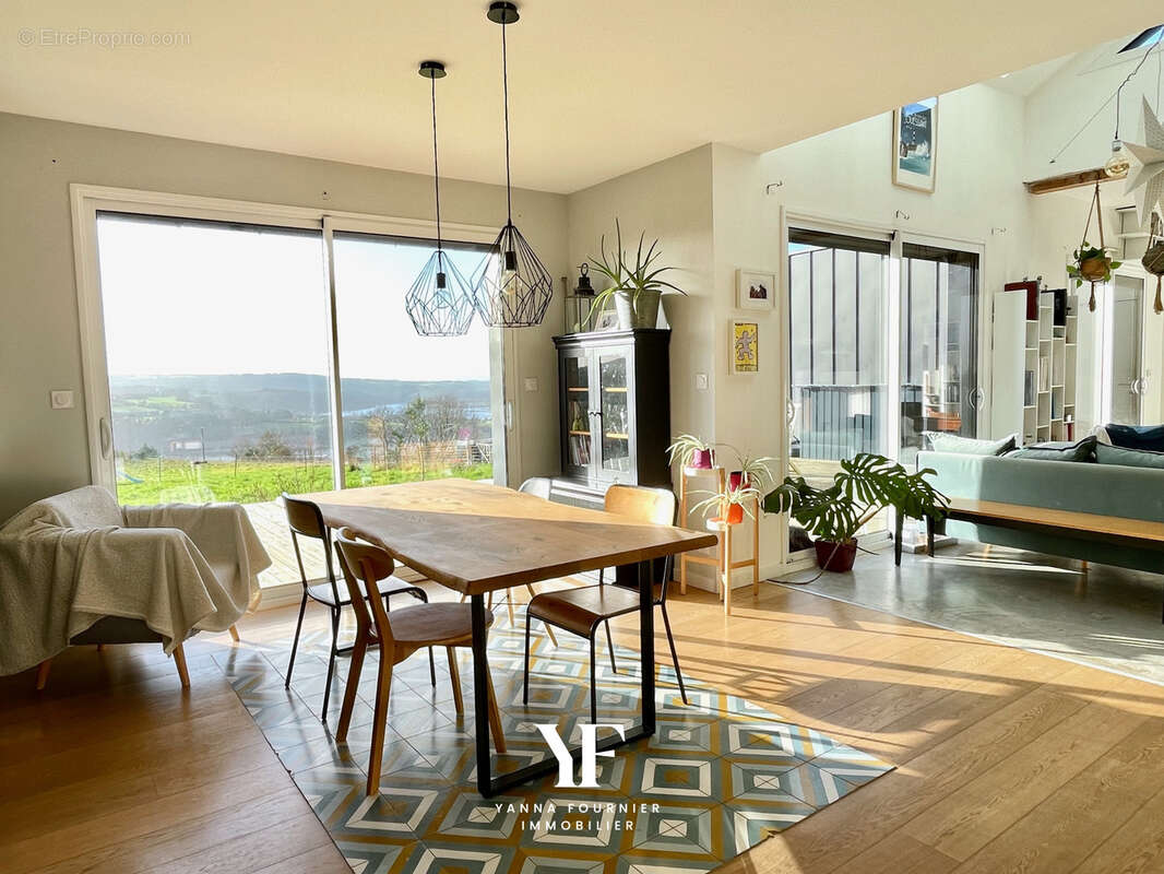 Maison contemporaine - 5 chambres - Vue sur la rivière de Rosnoën, - photo 4