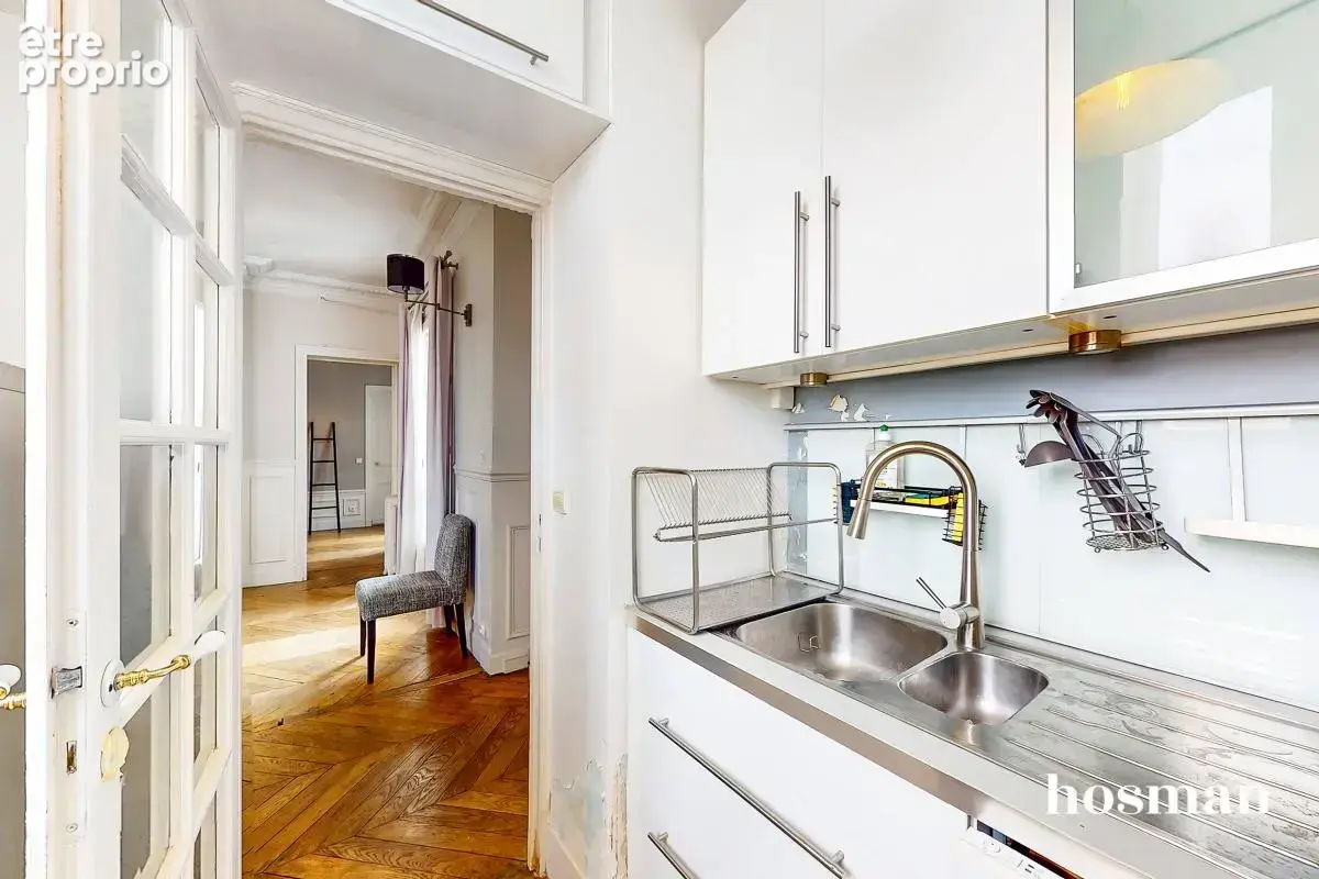 Appartement 3 pièces de 59 m² avec cave et chambre de service - Rue Juliette Lamber, Paris - photo 8