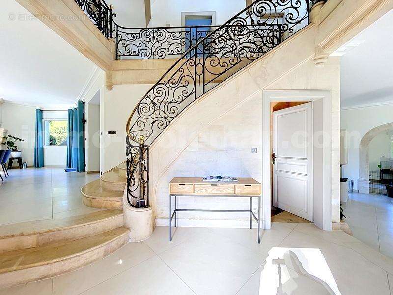 Maison_de_maitre_Cessy_pierre_ de_Bourgogne_immobilier_maison_à_vendre_grande_parcelle_architecture_fer_forgé_acheter_habiter_se_loger_luxe_proximité_Suisse_emplacement_et_stratégique_immo_proleman - Maison à CESSY
