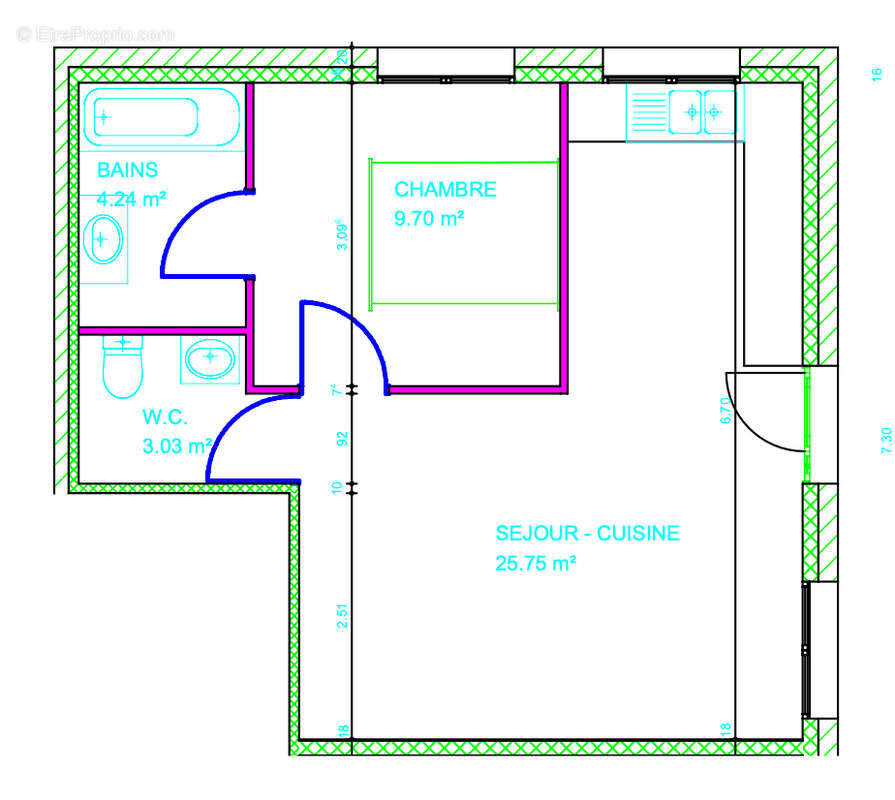 Appartement à SAINT-PIERRE-DE-CHANDIEU