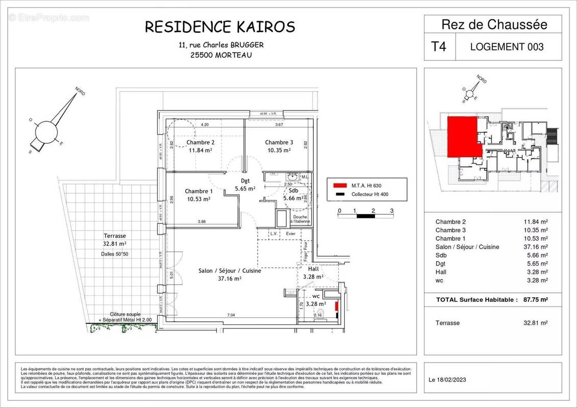 Appartement à MORTEAU