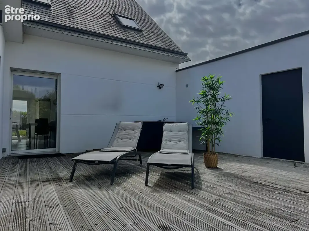 VENTE d'une maison T7  à PORSPODER -vue mer- piscine couverte - photo 17