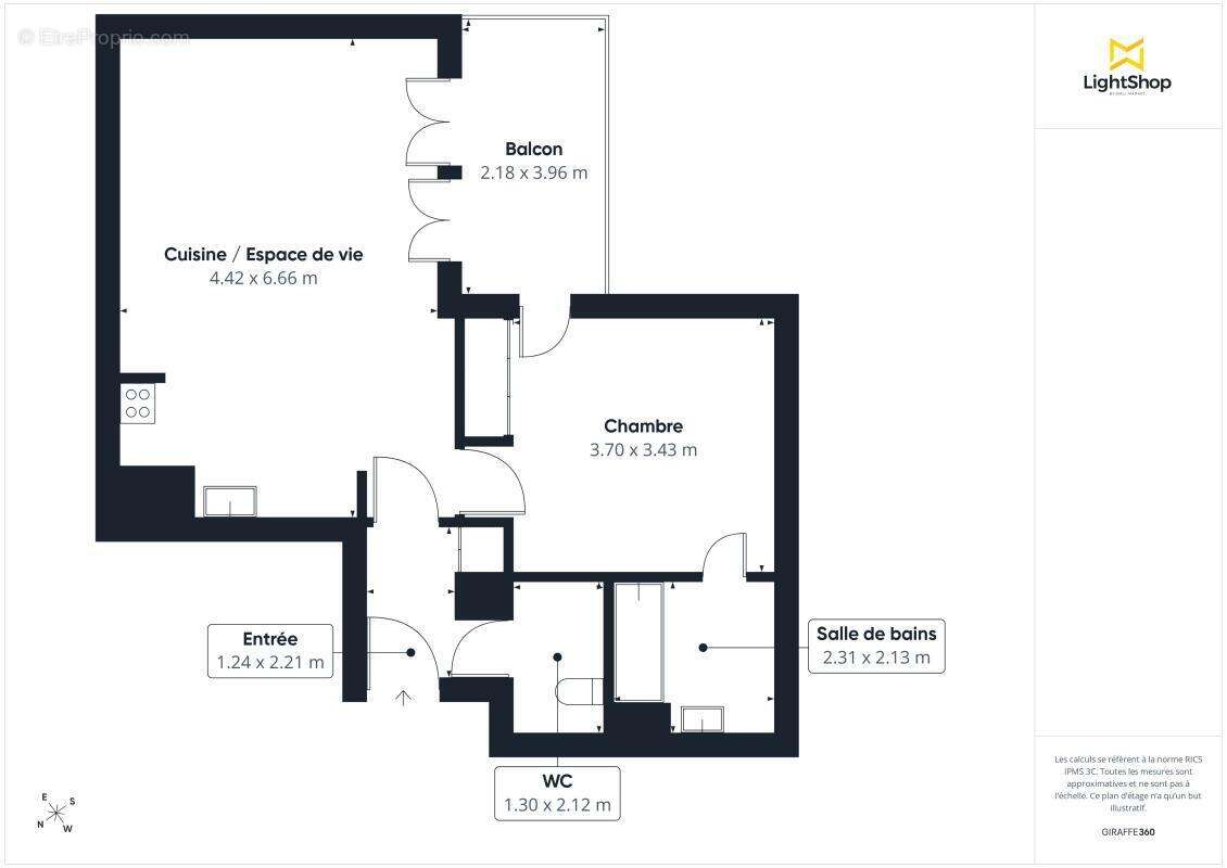 Appartement 2 pièces de 56 m² avec terrasse et parking - Avenue Sisley, Suresnes - photo 3