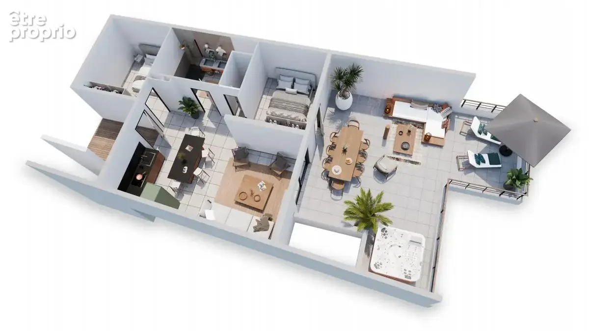 T3 neuf  vue ocean  saint-gilles-les-bains - photo 8