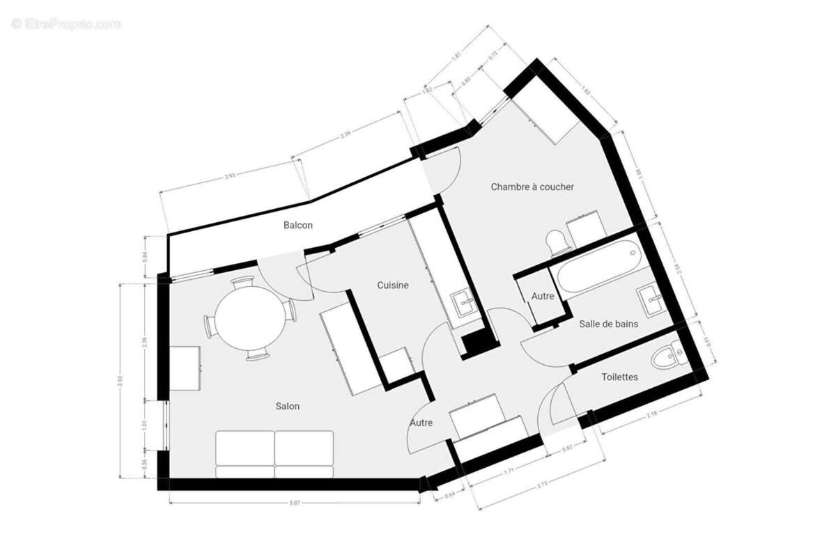 Appartement à PARIS-13E