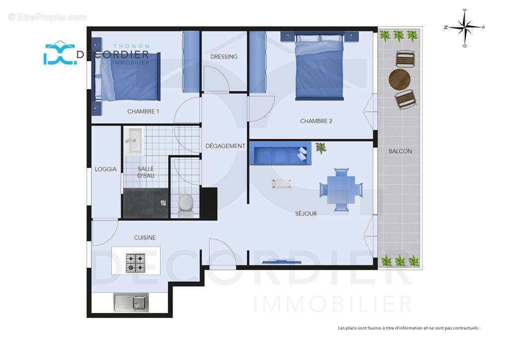 Appartement t3 à vendre - thonon-les-bains (74200) - photo 2