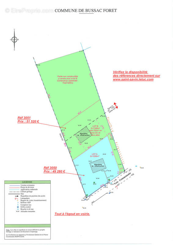 Terrain à BUSSAC-FORET